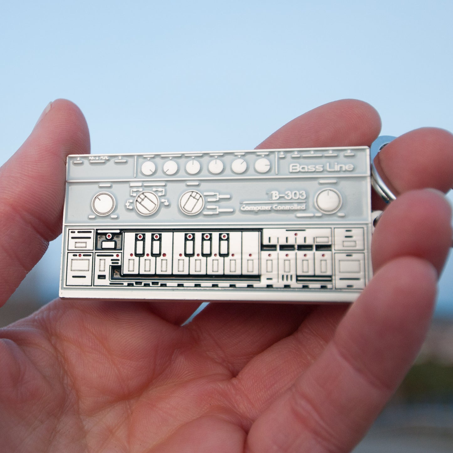 Roland TB-303 Bass Line Enamel Keychain