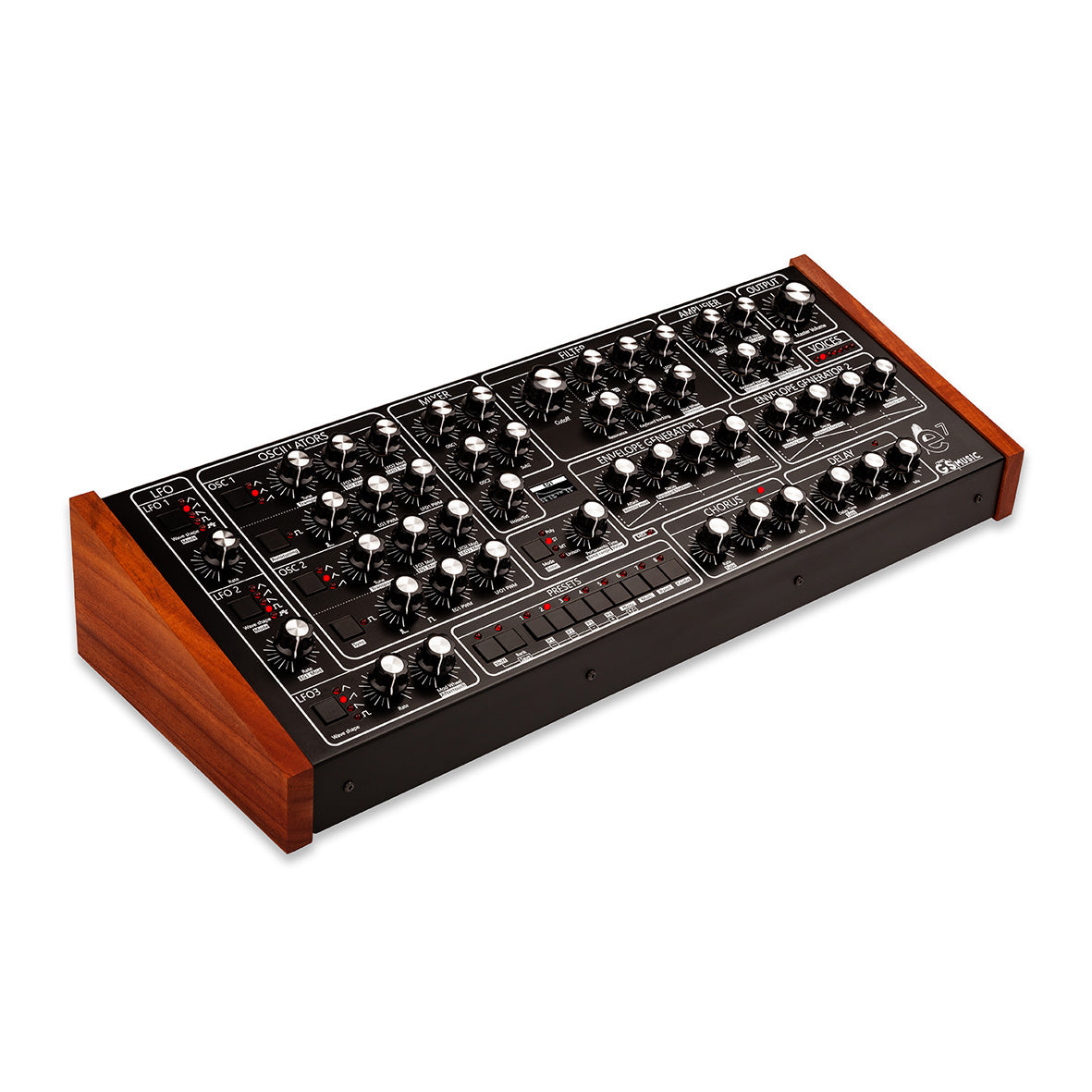 e7 Analog Polyphonic Synthesizer (Black/Red)
