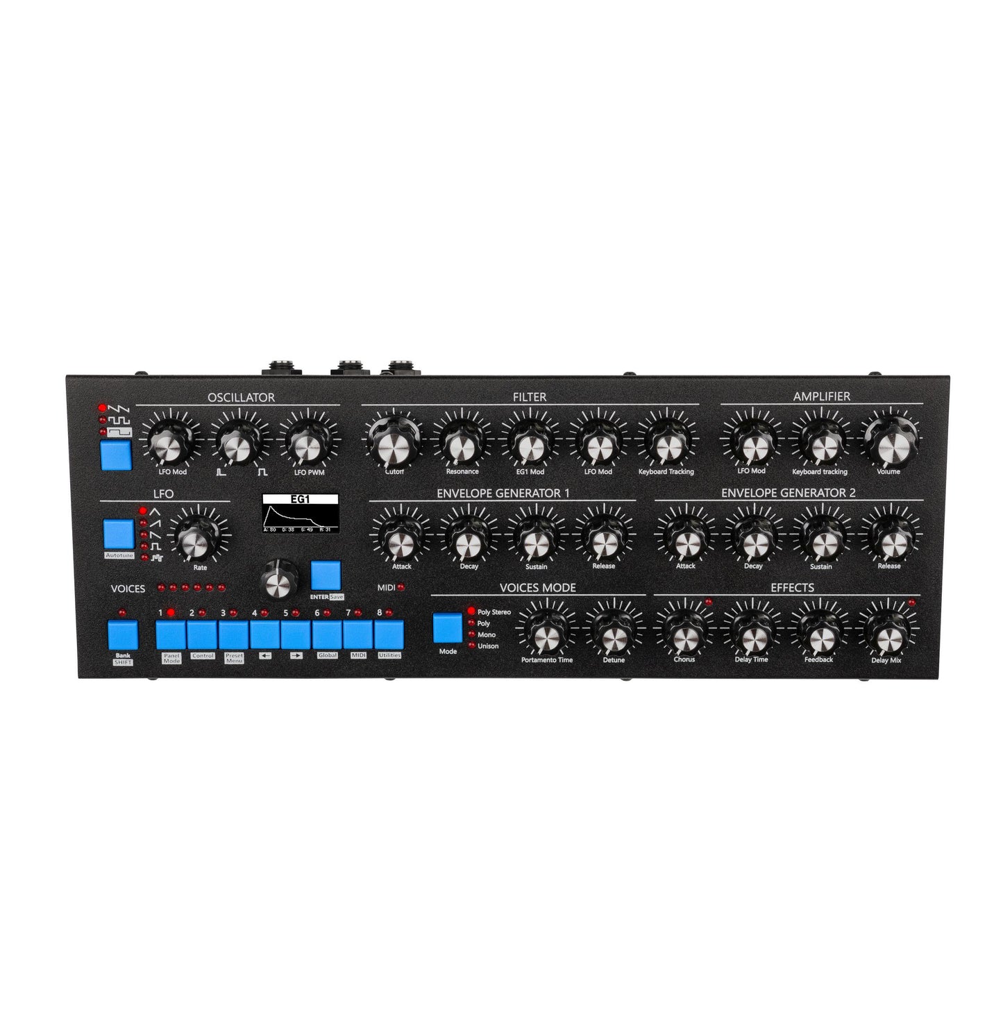 GS Music Bree6 Analog Polyphonic Synthesizer (Black)