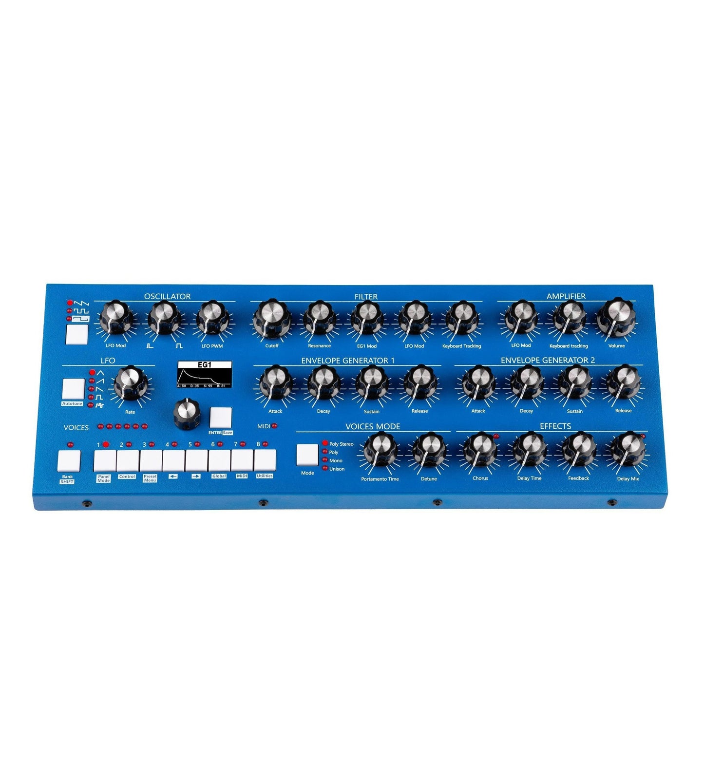 GS Music Bree6 Analog Polyphonic Synthesizer (Blue)
