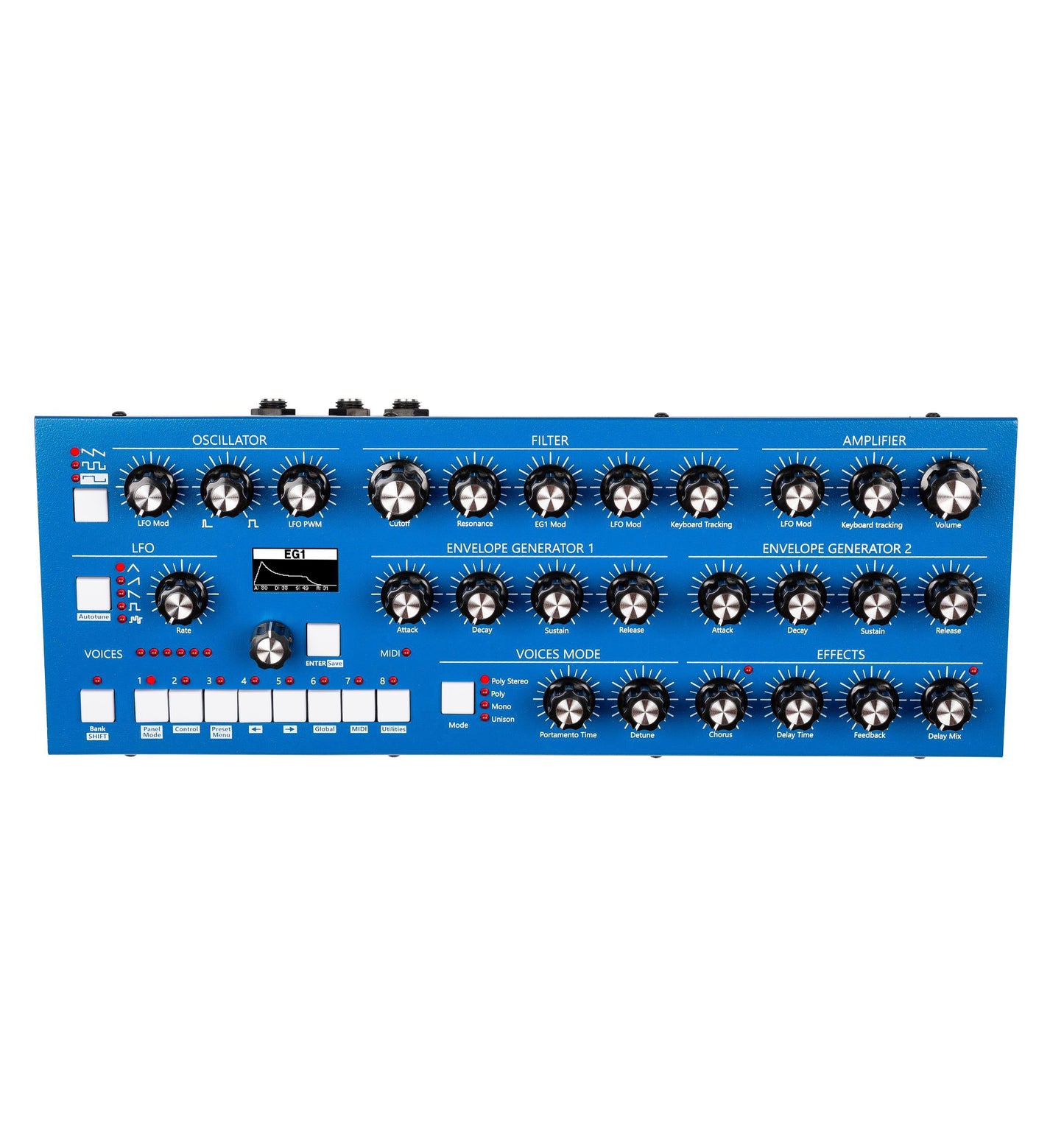 GS Music Bree6 Analog Polyphonic Synthesizer (Blue)