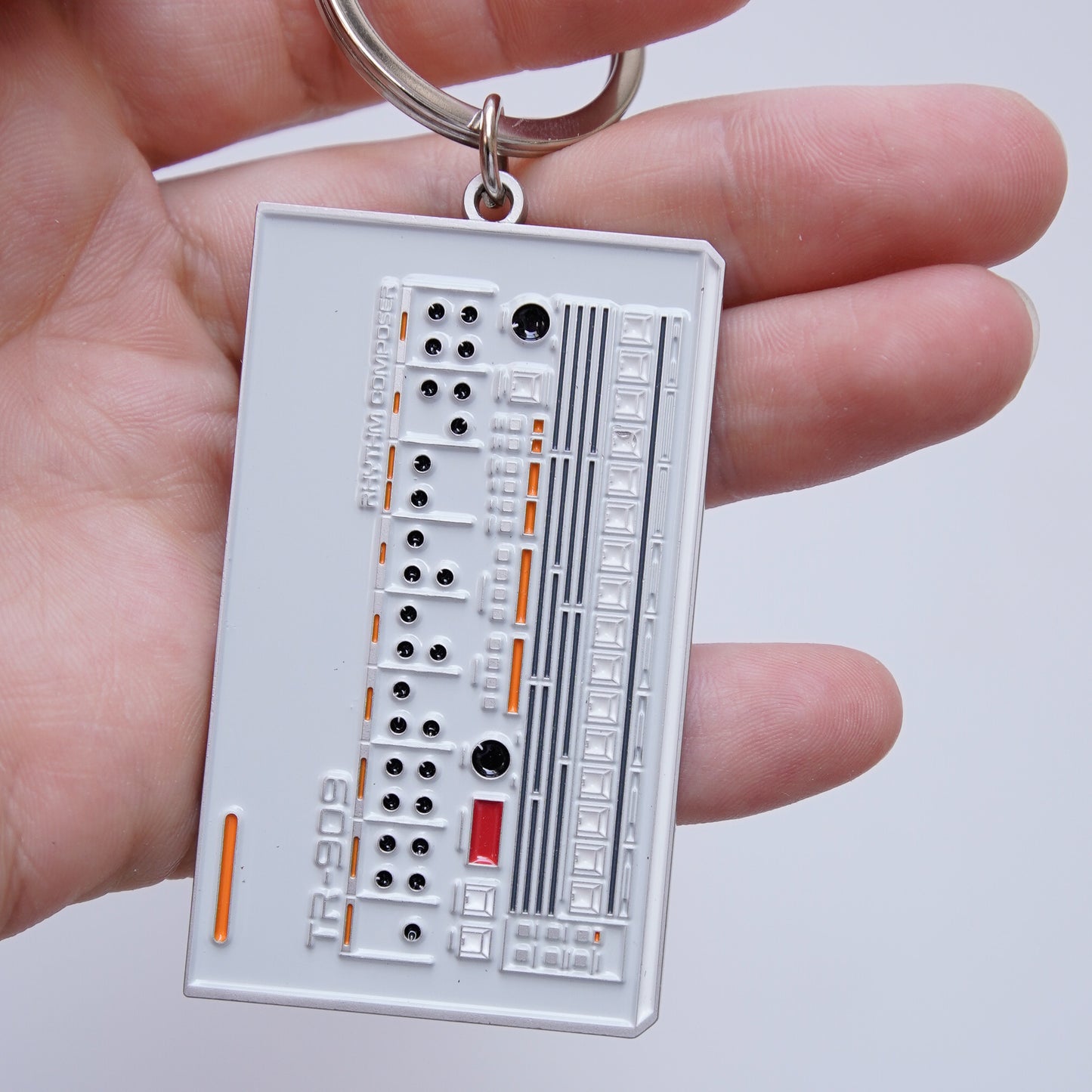 Roland TR-909 Rhythm Composer Enamel Keychain