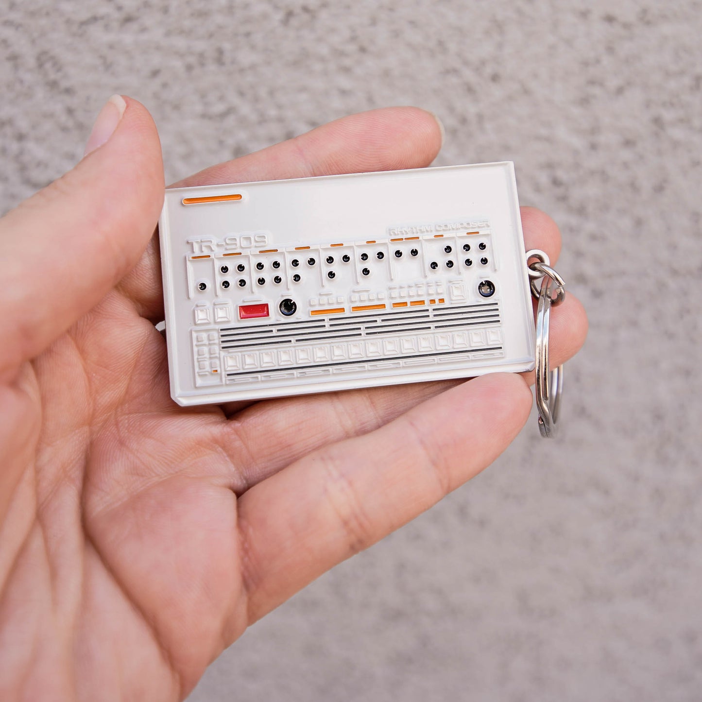 Roland TR-909 Rhythm Composer Enamel Keychain