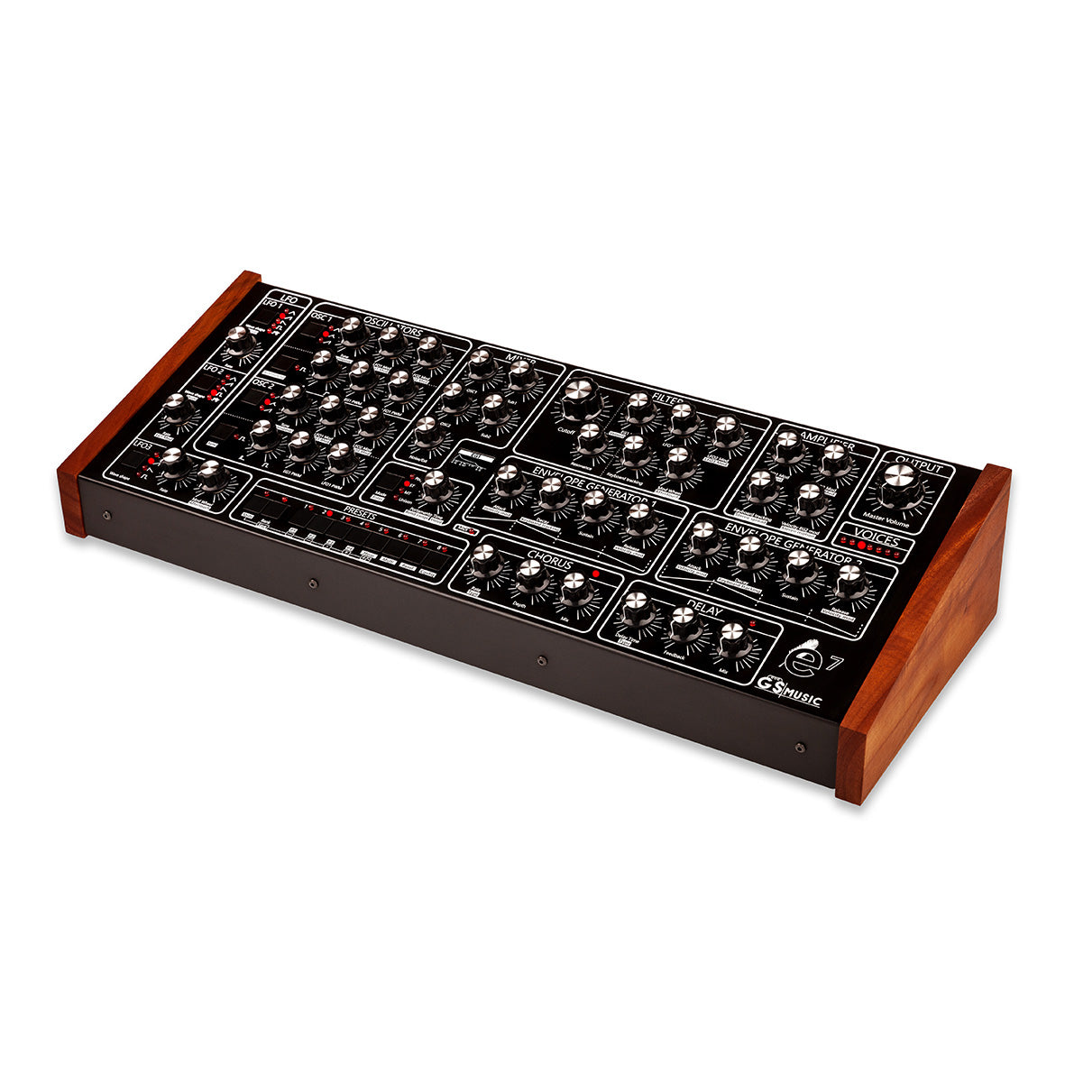 e7 Analog Polyphonic Synthesizer (Black/Red)