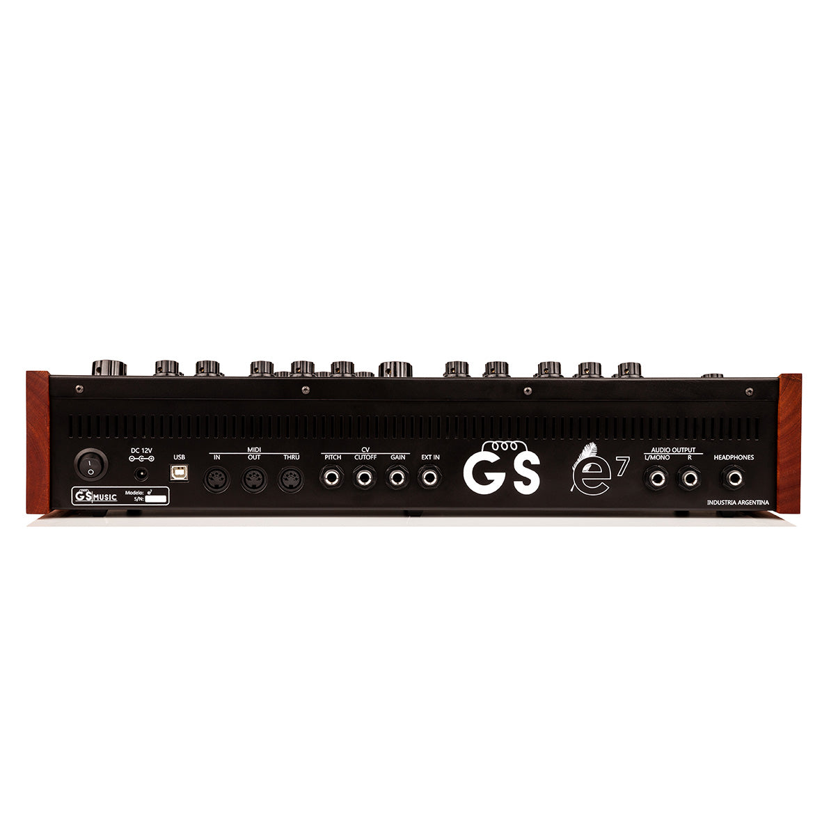 GS e7 Analog Polyphonic Synthesizer (Black/Red)