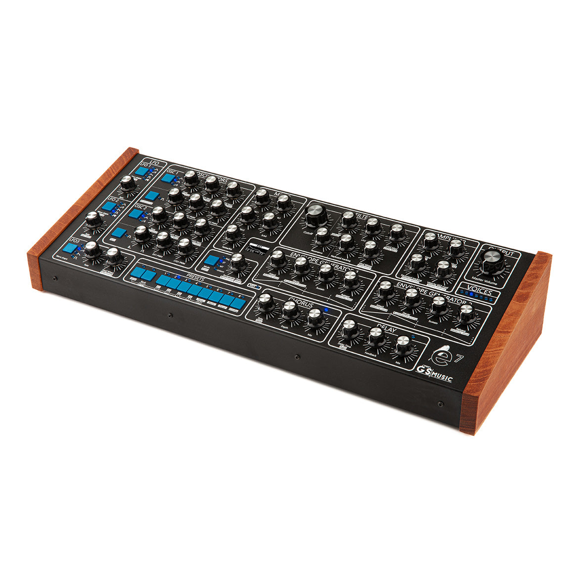 e7 Analog Polyphonic Synthesizer (Black/Blue)