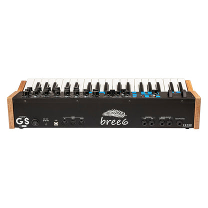 GS Music Bree6 Keyboard Analog Polyphonic Synthesizer (Black)