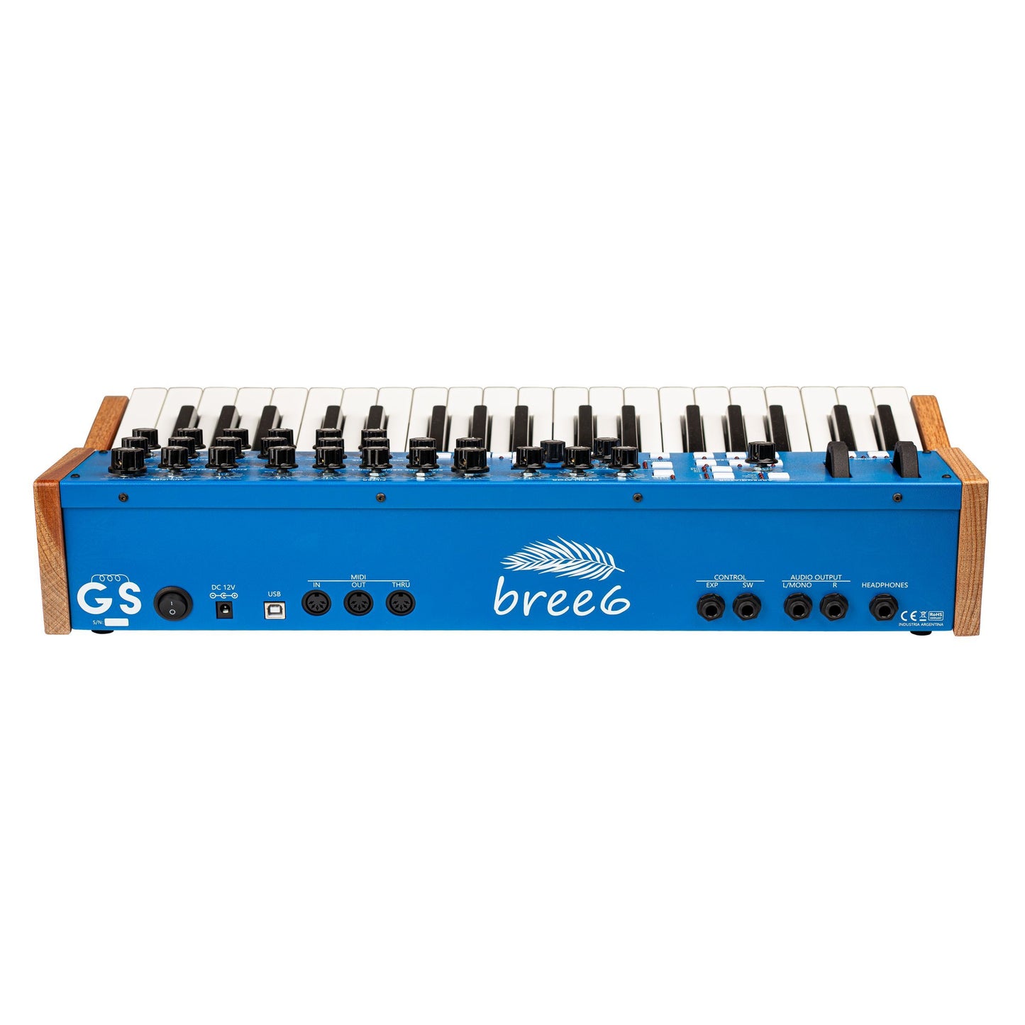 GS Music Bree6 Keyboard Analog Polyphonic Synthesizer (Blue)