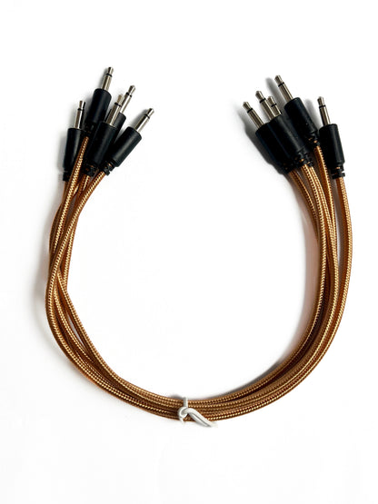 BRAIDED Patch cable jack mono 3.5mm for Eurorack and modular synthesizers. 30cm