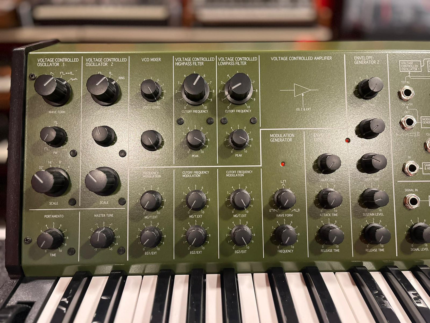 Korg MS-20 FS Green Panel Monophonic Analog Synthesizer + Dustcover