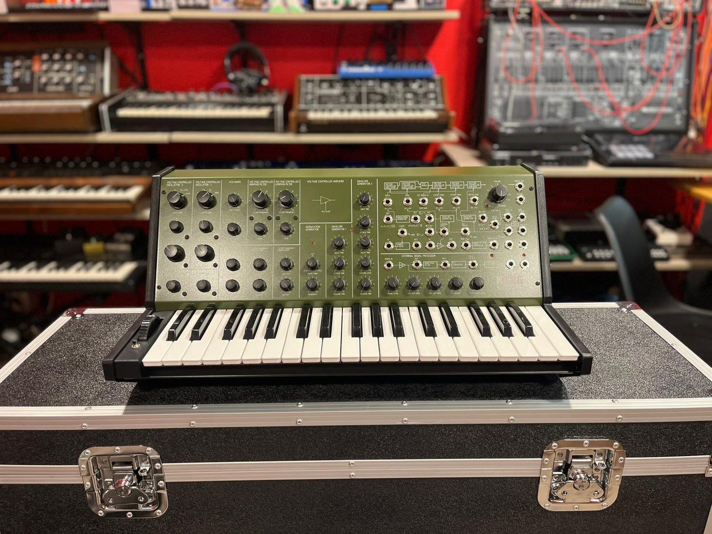 Korg MS-20 FS Green Panel Monophonic Analog Synthesizer + Dustcover